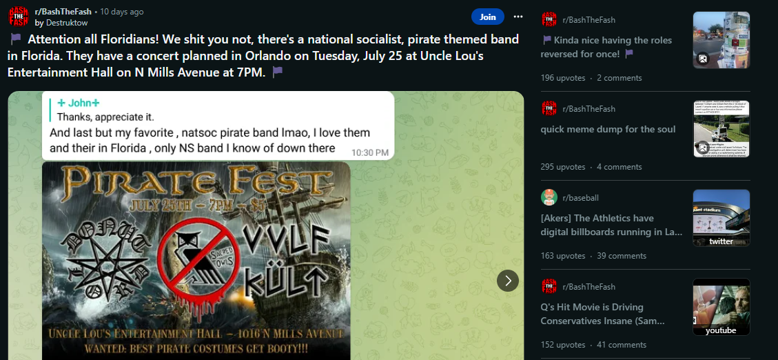 OFFICIAL STATEMENT TO THE ANTIFA TERRORIST ATTACK AGAINST UNCLE LOU’S IN ORLANDO ON JULY 25TH, 2023