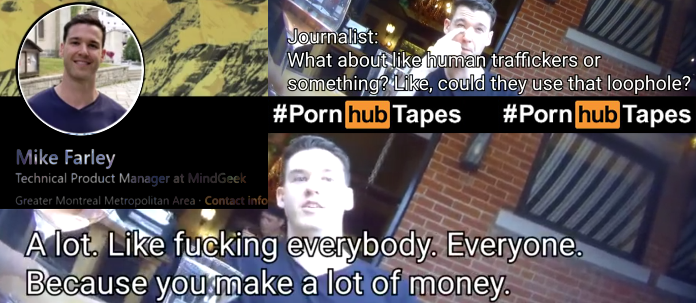 Pornhub Exec: Rapists, Traffickers Using Pornhub “Loophole” to “Make a Lot of Money”