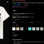 Pride Month Demon Shirt Is Not A Good Look